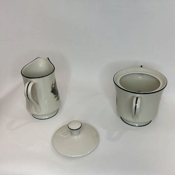 Wildlife Designs Inc Collections 8 Oz Creamer & 12 Oz Sugar Bowl With Lid Set 3 - Picture 2 of 5